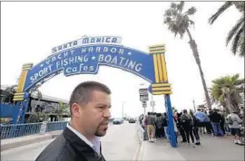  ??  ?? ARMANDO RANGEL, a code enforcemen­t supervisor for the city of Santa Monica, said first-time violators generally receive a warning rather than a citation.