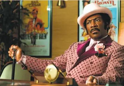  ?? Netflix ?? Eddie Murphy plays 1970s comedian Rudy Ray Moore in “Dolemite Is My Name.”