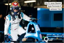  ??  ?? EX-F1 racer Buemi tops Formula E winners’ list