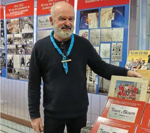  ?? | PHOTO : OUEST-FRANCE ?? Pierre Labbé a monté une exposition qu’il a montrée, à Lamballe, lors de la foire aux puces annuelle, en janvier.