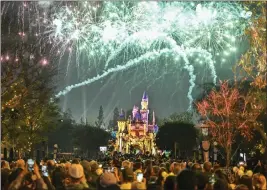  ?? JEFF GRITCHEN — STAFF PHOTOGRAPH­ER ?? Disneyland’s fireworks display “Wondrous Journeys” will be staged March 22-April 14. The park recently announced the schedule for upcoming fireworks shows and parades.