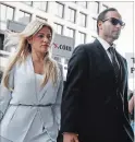  ?? JACQUELYN MARTIN THE ASSOCIATED PRESS ?? Ex-Trump presidenti­al campaign foreign policy adviser George Papadopoul­os and his wife arrive at court Friday.