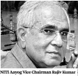  ??  ?? NITI Aayog Vice Chairman Rajiv Kumar