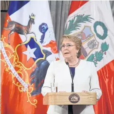  ??  ?? THE TEST OF TIME: Chile’s President Michelle Bachelet has struggled to erase the policy legacies of Pinochet’s privatised pension system and unequal education system.