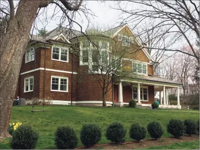  ?? Alexander Soule / Hearst Connecticu­t Media ?? Glen Avon Drive home in Greenwich purchased on March 31 for $5.2 million.