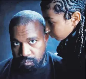 ?? CorTesÍA ?? Kanye West junto a su hija North, quien tiene 10 años.