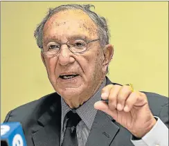  ??  ?? ON THE BUTTON: Former veteran politician Ben Turok told of some home truths about SA