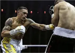  ?? Photo: WORLD BOXING SUPER SERIES ?? SUPREME: Usyk bosses Gassiev before calling out Bellew