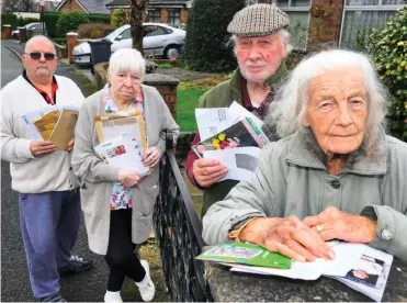  ?? ?? Why are we waiting? David Jones, Celia Fairhurst and Bryan and Marina Wareing