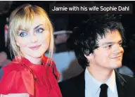  ??  ?? Jamie with his wife Sophie Dahl