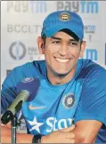  ?? Daniel Stephen ?? MS Dhoni addresses a press conference on Friday.