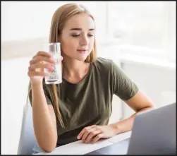  ??  ?? Start your day with a glass of water