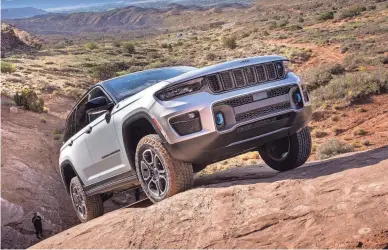  ?? STELLANTIS ?? Prices for the 2022 Jeep Grand Cherokee 4xe start at $57,700.