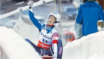  ?? ASSOCIATED PRESS FILE PHOTOS ?? Emily Sweeney finished second in the women’s World Cup Luge sprint event in Park City, Utah, in 2016. The U.S. sliding teams for the Olympics in Korea are stocked with military personnel. Sweeney is in the Army.