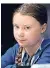  ?? FOTO: DPA ?? Greta Thunberg, eine 15-jährige Aktivistin, schwänzt seit diesem Sommer die Schule für den Klimaschut­z.