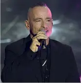  ?? ?? Ospite Eros Ramazzotti, 60 anni, ieri al Festival