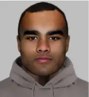  ??  ?? An efit of a man police want to speak to after a sexual assault in Spencers Wood last week