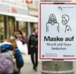  ?? Foto: Silvio Wyszengrad ?? In Teilen der Augsburger Innenstadt gilt auch im Freien eine Maskenpfli­cht. Aus‰ nahmen davon soll es nun keine mehr geben.