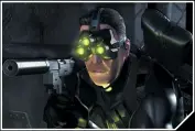  ??  ?? » Sam Fisher is practicall­y defined by his lime-green emitting night-vision goggles.