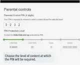  ??  ?? Choose the level of content at which the PIN will be required.