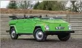  ??  ?? Historics hopes to land £9-12,000 for this rare and very smart ’75 VW Trekker