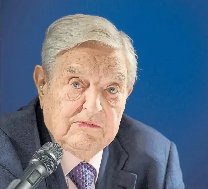  ?? AFP ?? Figura. El húngaro George Soros ha venido acentuando su perfil de multimillo­nario filantrópi­co.