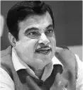  ??  ?? Union Transport Minister Nitin Gadkari