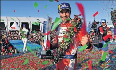  ??  ?? GANADOR. Jerome D’Ambrosio fue el ganador del ePrix de Marrakech y se puso líder de la general.