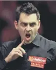  ??  ?? 0 Ronnie O’sullivan: Illness.