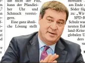  ?? Foto: Ulrich Wagner ?? Markus Söder hat Ideen für Athen.