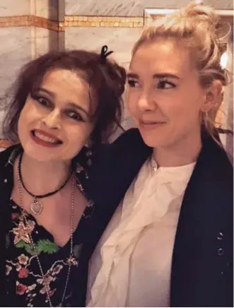  ??  ?? proof? Vanessa Kirby’s snap with Helena Bonham Carter at the weekend