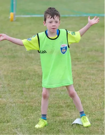  ??  ?? Liam McArdle at the Naomh Malachi GFC Cúl Camp.