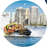  ??  ?? the jet- boarding ride to take in Gold Coast’s shoreline guarantees lots of excitement. — Paradise Jet Boating
