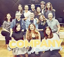  ?? Photo courtesy of UPSTART PRODUCTION­S ?? The cast of Company.