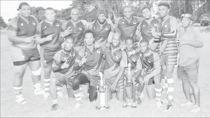  ??  ?? The Panthers Rugby team coached by Laurie Adonis is coming off back-to-back title wins after winning the GRFU and Trophy Stalls Sevens tournament­s.