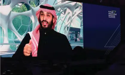  ?? Photograph: Fayez Nureldine/AFP/Getty ?? Mohammed bin Salman at a talk in Riyadh in January. The activists told the Guardian they believed the crown prince would be emboldened after the US declined to sanction him.