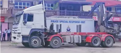  ?? Photo: Police Media Cell ?? The Police Mobile Command Unit at Vatuwaqa.