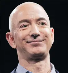  ?? DAVID RYDER/GETTY IMAGES ?? Jeff Bezos has passed Microsoft co-founder Bill Gates by about $55 billion in inflation-adjusted net worth.