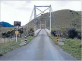  ?? Photo: SUPPLIED ?? New limits: Hodder Bridge in the upper Awatere Valley has been closed to heavy traffic over 31 tonnes because of concerns about its loadbearin­g capacity.