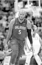  ?? SCOTT THRELKELD/ASSOCIATED PRESS ?? Marreese Speights drained six 3-pointers to finish with 18 points and spark the Magic Monday in New Orleans.