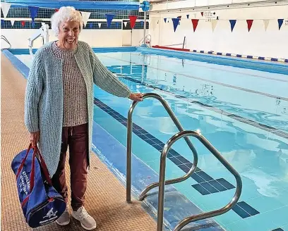  ?? ?? ●●Doreen Harper at Poynton Leisure Centre