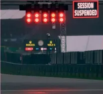  ?? AFP ?? Luce rossa su Spa
Una immagine simbolo del GP del Belgio: pista deserta e luce rossa del semaforo per un pomeriggio da dimenticar­e