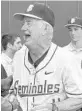  ?? JOE REEDY/AP ?? Mike Martin is just three victories away from the NCAA record for wins.