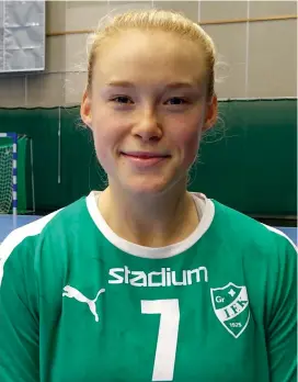  ?? FOTO: FILIP SAXÉN ?? Johanna Hilli sköt åtta mål i sin första FM-seriematch i GrIFK sedan hon flyttade tillbaka till klubben.