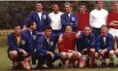  ?? Photograph: David Bagnall/Shuttersto­ck ?? England players and staff at the 1966 World Cup, some in training tracksuit tops.
