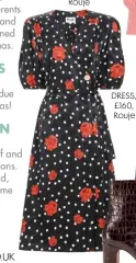  ??  ?? DRESS, £160, Rouje