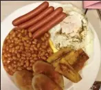  ??  ?? Fry-up: Breakfast? It’s no problem