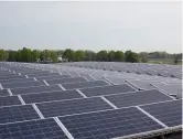  ??  ?? 885 Solar panels on the roof Help power the business