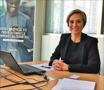  ?? (Photos F.L.) ?? «Recrutemen­ts et prévisions d’embauches atteignent des niveaux inégalés», observe Julie Roynette, la responsabl­e du centre Apec de Nice.