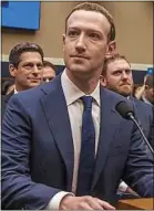  ??  ?? Mark Zuckerberg le 11 avril devant le Congrès américain.